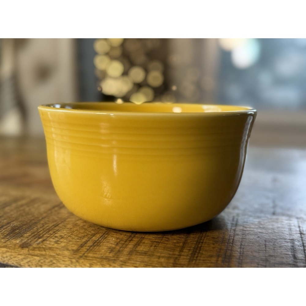 HOMER LAUGHLIN FIESTA FIESTAWARE DAFFODIL YELLOW GUSTO BOWL 28 OZ